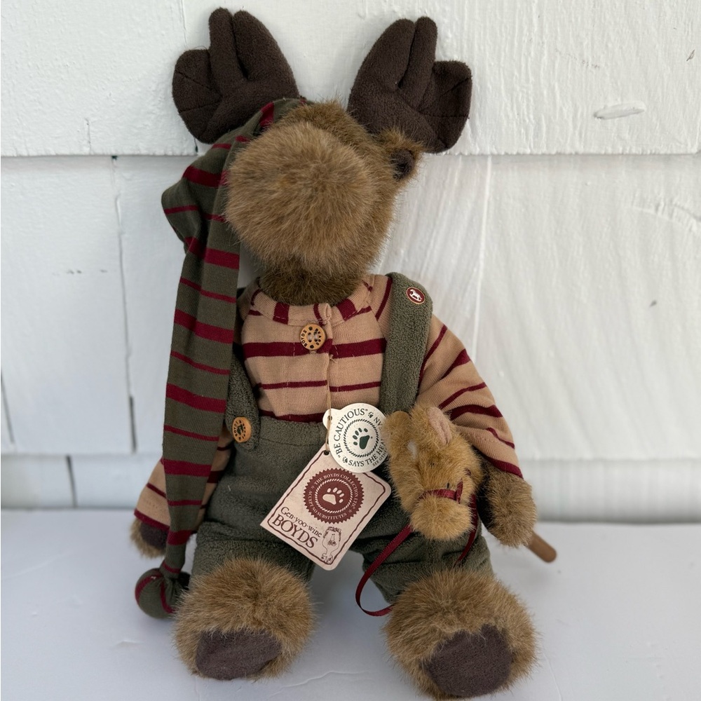 Vintage Boyds Bears Morton Elfbeary Moose - Picture 3 of 9